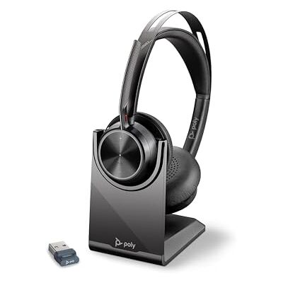 PLT Poly Voyager Focus 2 UC USB-C headset met standaard (Plantronics) – Bluetooth dual-ear (stereo) headset met Boom Mic – USB-C PC/Mac compatibel – actieve ruisonderdrukking – Werkt met teams (gecertificeerd) PLT Poly Voyager Focus 2 UC USB-C headset met standaard (Plantronics) – Bluetooth dual-ear (stereo) headset met Boom Mic – USB-C PC/Mac compatibel – actieve ruisonderdrukking – Werkt met teams (gecertificeerd)