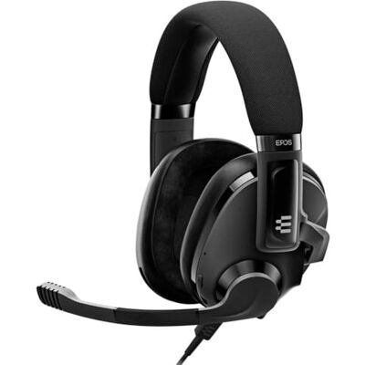 EPOS H3 Hybrid Bluetooth-hoofdtelefoon voor videogames, kabel voor console en pc, USB-A 3,5 mm, dubbele microfoon, lichte en verstelbare hoofdtelefoon, robuuste batterij, zwart EPOS H3 Hybrid Bluetooth-hoofdtelefoon voor videogames, kabel voor console en pc, USB-A 3,5 mm, dubbele microfoon, lichte en verstelbare hoofdtelefoon, robuuste batterij, zwart