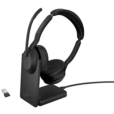 Jabra Evolve2 55 Stereo UC met Link 380a + laadstation Jabra Evolve2 55 Stereo UC met Link 380a + laadstation