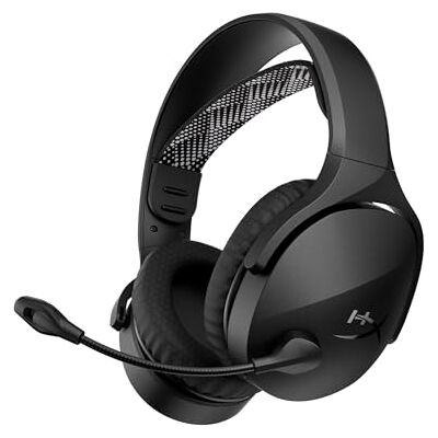 HyperX Cloud Jet Dual Wireless Gaming Headset, 2,4 GHz en Bluetooth, voor PC, Mac, PS5, PS4, mobiele telefoon, 40 mm driver, 25 uur batterijduur, draaibare naar stille microfoon, licht ontwerp, zwart HyperX Cloud Jet Dual Wireless Gaming Headset, 2,4 GHz en Bluetooth, voor PC, Mac, PS5, PS4, mobiele telefoon, 40 mm driver, 25 uur batterijduur, draaibare naar stille microfoon, licht ontwerp, zwart