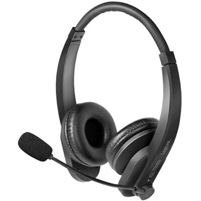 Logilink Bluetooth stereo headset, microfoon zwart standaard Logilink Bluetooth stereo headset, microfoon zwart standaard
