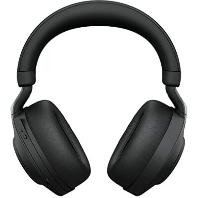 Jabra Evolve2 85 Draadloze PC Headset met Oplaadstandaard, Noise Cancelling Microsoft Teams Certified Stereo Headphones met Langdurige Batterij, USB-A Bluetooth Adapter, Zwart Jabra Evolve2 85 Draadloze PC Headset met Oplaadstandaard, Noise Cancelling Microsoft Teams Certified Stereo Headphones met Langdurige Batterij, USB-A Bluetooth Adapter, Zwart