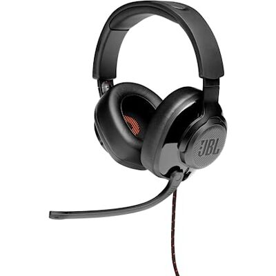 JBL Quantum 200 bekabelde gaming-headset met Quantum Signature Sound omgevingsruisonderdrukking microfoon compatibel met meerdere platforms kleur: zwart JBL Quantum 200 bekabelde gaming-headset met Quantum Signature Sound omgevingsruisonderdrukking microfoon compatibel met meerdere platforms kleur: zwart