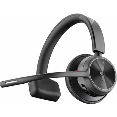 PLT Poly Voyager 4310 UC draadloze headset, Monaural headset, aansluiting op PC/Mac via USB-A-bluetooth-adapter, compatibel met teams (gecertificeerd), zoom en nog veel meer PLT Poly Voyager 4310 UC draadloze headset, Monaural headset, aansluiting op PC/Mac via USB-A-bluetooth-adapter, compatibel met teams (gecertificeerd), zoom en nog veel meer