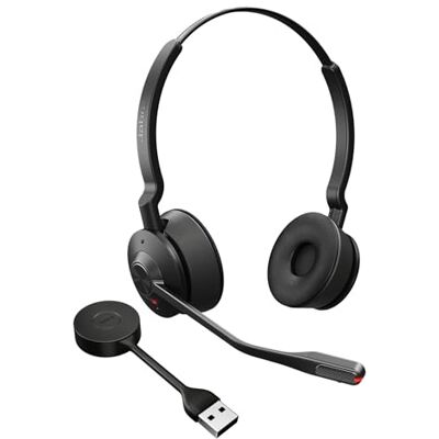 Jabra Engage 55 SE draadloze oortelefoon met clip, voor auto/thuiskantoor, zwart Jabra Engage 55 SE draadloze oortelefoon met clip, voor auto/thuiskantoor, zwart