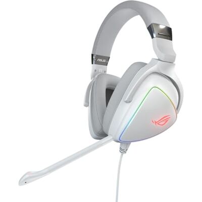 Asus ROG Delta RGB Gaming Headset met Hi-Res ESS Quad-DAC, Circular RGB Lighting Effect en USB-C Connector voor pc's, consoles en mobiele gaming Asus ROG Delta RGB Gaming Headset met Hi-Res ESS Quad-DAC, Circular RGB Lighting Effect en USB-C Connector voor pc's, consoles en mobiele gaming