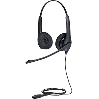 Jabra Biz 1500 stereo hoofdtelefoon met snelkoppeling, kabelhoofdtelefoon met ruisonderdrukkende microfoon en volumebescherming voor desktops, zwart Jabra Biz 1500 stereo hoofdtelefoon met snelkoppeling, kabelhoofdtelefoon met ruisonderdrukkende microfoon en volumebescherming voor desktops, zwart