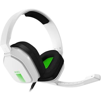 ASTRO Gaming A10 Gaming Headset, Lichtgewicht, Schadebestendig, ASTRO Audio, Dolby ATMOS, 3.5mm Audio Aansluiting, Kabel, voorXbox Series X S, Xbox One, PS5, PS4, Switch, PC, Mac, Mpbiel wit / groen ASTRO Gaming A10 Gaming Headset, Lichtgewicht, Schadebestendig, ASTRO Audio, Dolby ATMOS, 3.5mm Audio Aansluiting, Kabel, voorXbox Series X S, Xbox One, PS5, PS4, Switch, PC, Mac, Mpbiel wit / groen