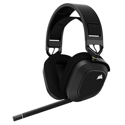 Corsair HS80 RGB Draadloze gaming headset. Premium met Dolby Atmos Audio (lage latentie, omni-directionele microfoon, draadloos, tot 18 meter, 20 uur batterijduur, PS5/PS4 compatibel), carbon Corsair HS80 RGB Draadloze gaming headset. Premium met Dolby Atmos Audio (lage latentie, omni-directionele microfoon, draadloos, tot 18 meter, 20 uur batterijduur, PS5/PS4 compatibel), carbon