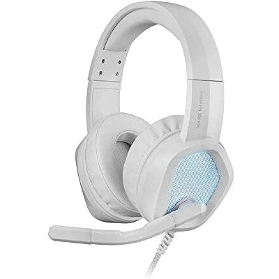 Mars Gaming MH320 White, Neodymium gaming-hoofdtelefoon, RGB-stroom, microfoon en besturingsbox Mars Gaming MH320 White, Neodymium gaming-hoofdtelefoon, RGB-stroom, microfoon en besturingsbox
