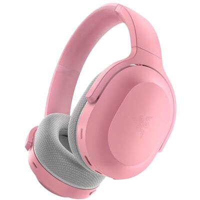 Razer Barracuda Draadloze gaming-headset voor gaming en mobiel (SmartSwitch Dual Wireless, ruisonderdrukkende microfoons, TriForce Titanium 50 mm, batterij 40 uur, USB-C) roze kwarts Razer Barracuda Draadloze gaming-headset voor gaming en mobiel (SmartSwitch Dual Wireless, ruisonderdrukkende microfoons, TriForce Titanium 50 mm, batterij 40 uur, USB-C) roze kwarts