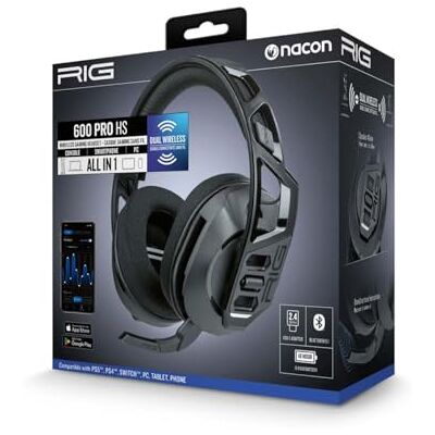 Nacon Hoofdtelefoon met microfoon, RIG 600 Pro HS, zwart Nacon Hoofdtelefoon met microfoon, RIG 600 Pro HS, zwart