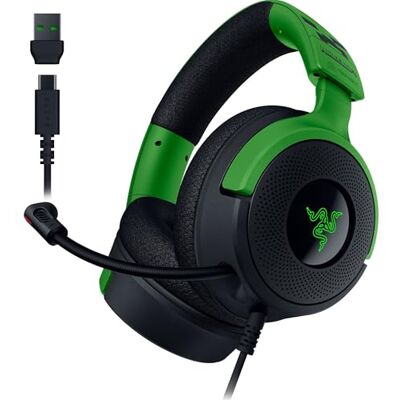 Razer Kraken V4 X Minecraft Edition Gaming Headset PC USB bedraad Drivers Triforce 40 mm intrekbare niermicrofoon Surround Sound Chroma RGB (voor pc en console via USB-C) Minecraft Razer Kraken V4 X Minecraft Edition Gaming Headset PC USB bedraad Drivers Triforce 40 mm intrekbare niermicrofoon Surround Sound Chroma RGB (voor pc en console via USB-C) Minecraft