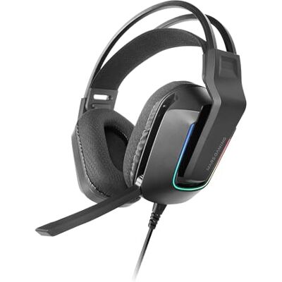 Mars Gaming MH-STRIKE FRGB Rainbow Gaming-headset, ergonomisch design, 50 mm neodymium drivers, opvouwbare microfoon, geïntegreerde bediening, luchtkussens, verstelbare hoofdband, platform, zwart Mars Gaming MH-STRIKE FRGB Rainbow Gaming-headset, ergonomisch design, 50 mm neodymium drivers, opvouwbare microfoon, geïntegreerde bediening, luchtkussens, verstelbare hoofdband, platform, zwart