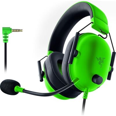 Razer BlackShark V2 X Gaming Headset: 7.1 Surround Sound – 50 mm drivers – traagschuim – voor pc, PS4, PS5, Switch – 3,5 mm audio-jack – groen Razer BlackShark V2 X Gaming Headset: 7.1 Surround Sound – 50 mm drivers – traagschuim – voor pc, PS4, PS5, Switch – 3,5 mm audio-jack – groen