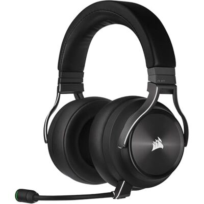 Corsair VIRTUOSO RGB draadloze XT High-Fidelity Gaming Headset met ruimte-audio (Dual Wireless Connecties, PC, Mac, PS5, Switch, Xbox Series X S mobile compatibel) leisteen Corsair VIRTUOSO RGB draadloze XT High-Fidelity Gaming Headset met ruimte-audio (Dual Wireless Connecties, PC, Mac, PS5, Switch, Xbox Series X S mobile compatibel) leisteen