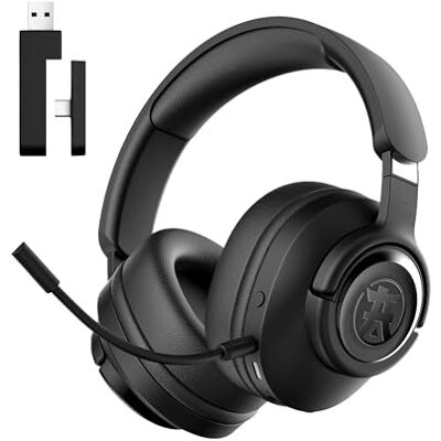 AKUMA SEINEN H06 WL Draadloze gaming-hoofdtelefoon, 3D surround-geluid, Bluetooth 5.3 + 2,4 GHz + 3,5 mm jackstekker, afneembare ENC-microfoon, looptijd 30 uur, comfort van geheugenschuim AKUMA SEINEN H06 WL Draadloze gaming-hoofdtelefoon, 3D surround-geluid, Bluetooth 5.3 + 2,4 GHz + 3,5 mm jackstekker, afneembare ENC-microfoon, looptijd 30 uur, comfort van geheugenschuim