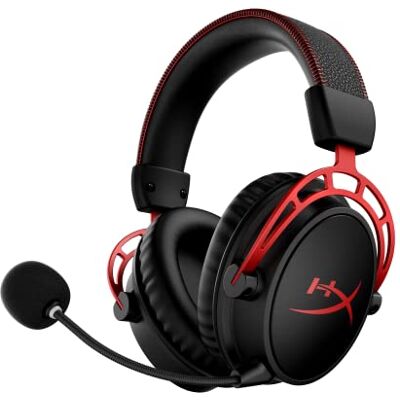 HyperX 4P5D4AA Cloud Alpha Wireless Gaming Headset voor PC, 300 uur batterijduur, DTS Hoofdtelefoon: X Ruimtelijke Audio, Geheugenschuim, Dual Chamber Drivers, Ruisonderdrukking,eén maat,Zwart/Rood HyperX 4P5D4AA Cloud Alpha Wireless Gaming Headset voor PC, 300 uur batterijduur, DTS Hoofdtelefoon: X Ruimtelijke Audio, Geheugenschuim, Dual Chamber Drivers, Ruisonderdrukking,eén maat,Zwart/Rood
