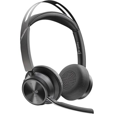 PLT Poly Voyager Focus 2-M USB-C Headset USB-C/A Adapter Customer Special 1 Verbinding via Bluetooth Noise Cancelering; Smart Sensortechnologie; Dynamic Mute Alert Zwart PLT Poly Voyager Focus 2-M USB-C Headset USB-C/A Adapter Customer Special 1 Verbinding via Bluetooth Noise Cancelering; Smart Sensortechnologie; Dynamic Mute Alert Zwart