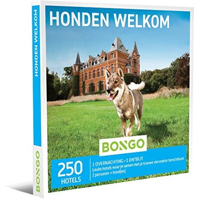 Bongo Bon Honden Welkom 1 overnachting met ontbijt voor 2 personen in 1 van 2 honden-cadeaubonnen cadeaukaart voor man of vrouw Bongo Bon Honden Welkom 1 overnachting met ontbijt voor 2 personen in 1 van 2 honden-cadeaubonnen cadeaukaart voor man of vrouw