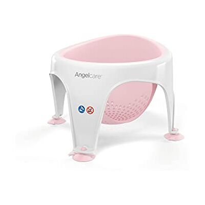 Angelcare Ergonomische badring voor grote badkuip of douche, lichtroze, aangenaam zachte zitting Angelcare Ergonomische badring voor grote badkuip of douche, lichtroze, aangenaam zachte zitting