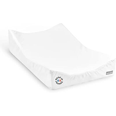 Béaba , Sofalange, aankleedkussen, gepatenteerd concept, schuine aankleedplank, vermindert terugvloeiing, gemaakt in Frankrijk, Oekotex gecertificeerde stoffen, 100% biologisch katoen, waterdicht, wit Béaba , Sofalange, aankleedkussen, gepatenteerd concept, schuine aankleedplank, vermindert terugvloeiing, gemaakt in Frankrijk, Oekotex gecertificeerde stoffen, 100% biologisch katoen, waterdicht, wit