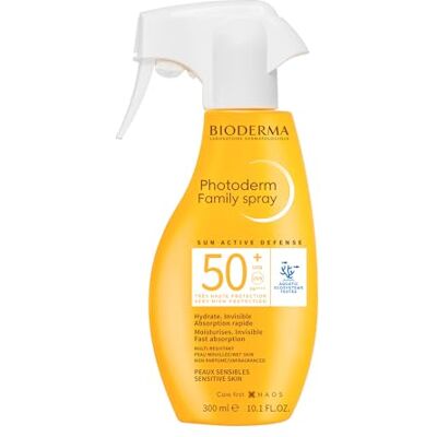 Bioderma Photoderm Pediatrics Spray SPF50+, zonnecrème met zeer hoge bescherming voor kinderen vanaf 12 maanden, gevoelige huid, breed UVA/UVB-spectrum, fles met 300 ml sproeier Bioderma Photoderm Pediatrics Spray SPF50+, zonnecrème met zeer hoge bescherming voor kinderen vanaf 12 maanden, gevoelige huid, breed UVA/UVB-spectrum, fles met 300 ml sproeier