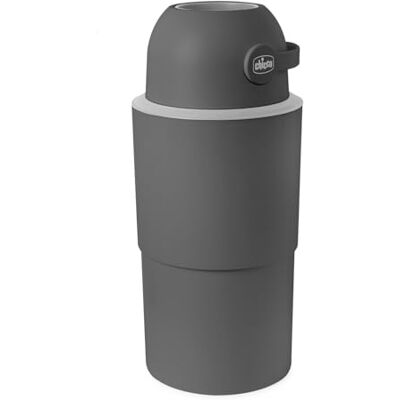 Chicco XL geurremmende luieremmer, compacte en ruimtebesparende luieremmer, 15 geurwerende zakken inbegrepen, geen navulling nodig, gebruik normale zakken Chicco XL geurremmende luieremmer, compacte en ruimtebesparende luieremmer, 15 geurwerende zakken inbegrepen, geen navulling nodig, gebruik normale zakken