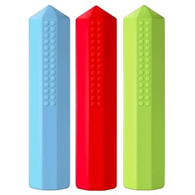 Raxove Kauwpotloodtips Sensorische potloodpunt Siliconen potloodtips kauwspeelgoed Sensorisch kauwmondstuk, potlood, sensorisch speelgoed, gunsten voor O Raxove Kauwpotloodtips Sensorische potloodpunt Siliconen potloodtips kauwspeelgoed Sensorisch kauwmondstuk, potlood, sensorisch speelgoed, gunsten voor O