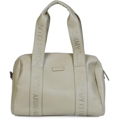 Childhome , Luiertas voor baby's, Mommy Bag, aankleedkussen voor baby's, veel opbergruimte, kinderwagen, schouderriem, veganistisch leer, 22 l, Mommy Club Signature, groen Childhome , Luiertas voor baby's, Mommy Bag, aankleedkussen voor baby's, veel opbergruimte, kinderwagen, schouderriem, veganistisch leer, 22 l, Mommy Club Signature, groen