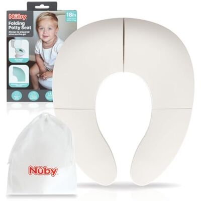 Nuby Draagbare opvouwbare toiletbril, eenvoudig zindelijkheidstraining, antislip, inclusief draagtas, geschikt vanaf 18 maanden Nuby Draagbare opvouwbare toiletbril, eenvoudig zindelijkheidstraining, antislip, inclusief draagtas, geschikt vanaf 18 maanden