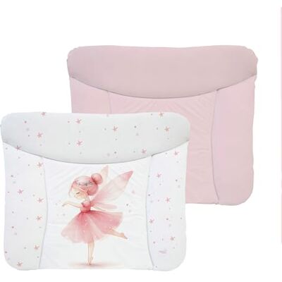 Ceba Baby Aankleedkussen, zachte aankleedmat, 75 x 72 cm, dubbelzijdig, voor jongens en meisjes, waterdicht, wasbaar, Oeko-Tex-gecertificeerd, Made in EU, roze fee Ceba Baby Aankleedkussen, zachte aankleedmat, 75 x 72 cm, dubbelzijdig, voor jongens en meisjes, waterdicht, wasbaar, Oeko-Tex-gecertificeerd, Made in EU, roze fee