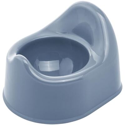 Rotho Babydesign Bella Bambina kinderpotje, blauw, duurzame en ergonomische pot, comfortabel en praktisch voor het leren van het toilet Rotho Babydesign Bella Bambina kinderpotje, blauw, duurzame en ergonomische pot, comfortabel en praktisch voor het leren van het toilet
