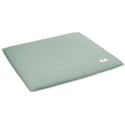 Julius Zöllner overtrek voor aankleedkussen van katoen, chiffon, groen, maat 85/75 Julius Zöllner overtrek voor aankleedkussen van katoen, chiffon, groen, maat 85/75