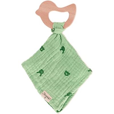 Sterntaler Unisex babyknuffel met bijtring Kinni en Kalla knuffeldier baby meisje bio middengroen Sterntaler Unisex babyknuffel met bijtring Kinni en Kalla knuffeldier baby meisje bio middengroen