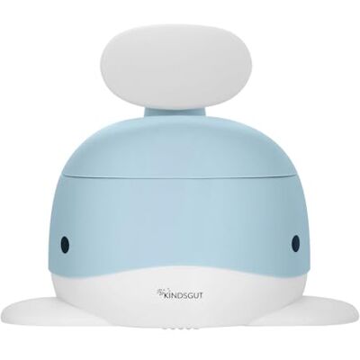 Kindsgut Kinderpotje, WC, lichtblauw Walvis toiletpot voor zindelijkheidstraining, antislip, met rugleuning en afneembare houder, gemakkelijk te reinigen Kindsgut Kinderpotje, WC, lichtblauw Walvis toiletpot voor zindelijkheidstraining, antislip, met rugleuning en afneembare houder, gemakkelijk te reinigen