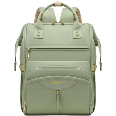 SONARIN Multifunctionele draagbare luierrugzak voor baby's, waterdichte luiertas met grote capaciteit met geïsoleerde vakken, zwangerschapsreisluiertas met kinderwagenriemen, Groen, Casual SONARIN Multifunctionele draagbare luierrugzak voor baby's, waterdichte luiertas met grote capaciteit met geïsoleerde vakken, zwangerschapsreisluiertas met kinderwagenriemen, Groen, Casual