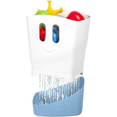 Ubbi Freestanding Bath Toy Organizer Bath Caddy met Afneembare Droogrek Bin en Scoop voor Peuters en Baby, Cloudy Blue Ubbi Freestanding Bath Toy Organizer Bath Caddy met Afneembare Droogrek Bin en Scoop voor Peuters en Baby, Cloudy Blue