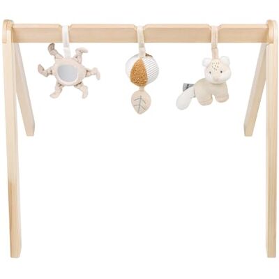 Nattou Houten boog met speelgoed en vele activiteiten, vos, 59,5 cm, Flo, Oli & Ernest, Flo Beige Nattou Houten boog met speelgoed en vele activiteiten, vos, 59,5 cm, Flo, Oli & Ernest, Flo Beige