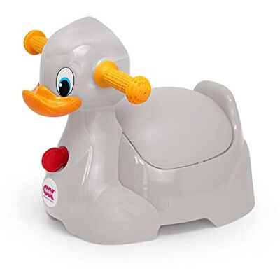 OKBABY Quack Kinderpotje met ergonomisch zitvlak in eendenvorm Grijs OKBABY Quack Kinderpotje met ergonomisch zitvlak in eendenvorm Grijs