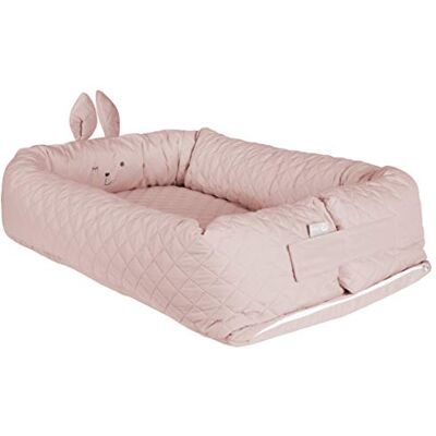 roba Baumann Babysalon " Style", knuffelnest met konijnengezicht "Lily", roze, reis- en knuffelbed voor zuigelingen, aankleedkussen roba Baumann Babysalon " Style", knuffelnest met konijnengezicht "Lily", roze, reis- en knuffelbed voor zuigelingen, aankleedkussen
