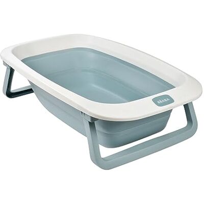 Béaba , Opvouwbare babybadkuip, ultra compact, antislip voeten, design en modieus, afvoerstop, praktische opslag, minimale ruimte, eenvoudig te bedienen, Eazy Pop Camele'O, 29 l, blauw Béaba , Opvouwbare babybadkuip, ultra compact, antislip voeten, design en modieus, afvoerstop, praktische opslag, minimale ruimte, eenvoudig te bedienen, Eazy Pop Camele'O, 29 l, blauw