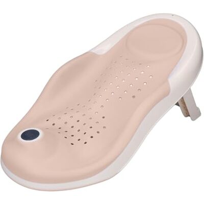 DAUZ Babybadhouder met thermometer, babybadhouder, veilige steunzitting voor thuis (PINK) DAUZ Babybadhouder met thermometer, babybadhouder, veilige steunzitting voor thuis (PINK)