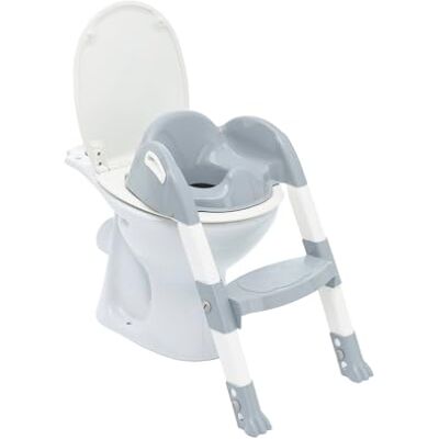 Thermobaby Toiletbril voor kinderen Kiddyloo Slim, speels en hygiënisch Verstelbare poten Antislip treden Compact opvouwbaar Vanaf 18 maanden Gemaakt in Frankrijk Charme grijs Thermobaby Toiletbril voor kinderen Kiddyloo Slim, speels en hygiënisch Verstelbare poten Antislip treden Compact opvouwbaar Vanaf 18 maanden Gemaakt in Frankrijk Charme grijs