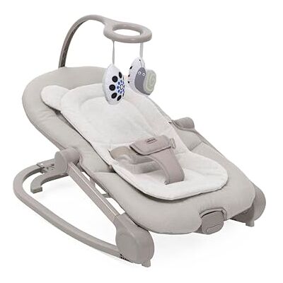 Chicco Chaise transat Mia pour tout-petit, 8 mélodies relaxantes, vibrations douces, jouets double face, pliable, housse lavable, convient pour 18 kg, fossile, 05087220190000 Chicco Chaise transat Mia pour tout-petit, 8 mélodies relaxantes, vibrations douces, jouets double face, pliable, housse lavable, convient pour 18 kg, fossile, 05087220190000