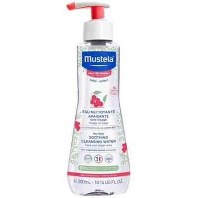 Mustela Kalmerende reinigingsvloeistof zonder uitspoelen, micellair water voor gezicht, verschonen en make-up, baby en familie gevoelige huid, 99% ingrediënten van natuurlijke oorsprong (Spray 300 Mustela Kalmerende reinigingsvloeistof zonder uitspoelen, micellair water voor gezicht, verschonen en make-up, baby en familie gevoelige huid, 99% ingrediënten van natuurlijke oorsprong (Spray 300