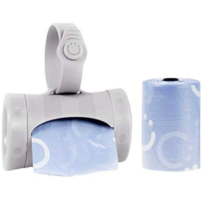 Ubbi Intrekbare On the Go Bag Dispenser for Baby Travel, Luiertas Accessoires moet voor Newborn, Helpful Baby Item, Baby Gift, Lavender Scented, Grijs Ubbi Intrekbare On the Go Bag Dispenser for Baby Travel, Luiertas Accessoires moet voor Newborn, Helpful Baby Item, Baby Gift, Lavender Scented, Grijs