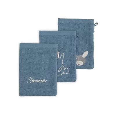 Sterntaler Emmi baby jongen washandje set van 3 washandjes washandjes biologisch grijs blauw Sterntaler Emmi baby jongen washandje set van 3 washandjes washandjes biologisch grijs blauw