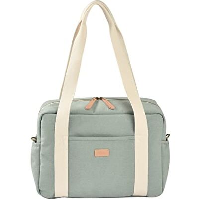 Béaba , Luiertas voor baby's, meerdere vakken, 10 zakken, trolleykoffer, schouderriem, koeltas, aankleedkussen, waterafstotend, inhoud 16 l, Parijs, saliegroen Béaba , Luiertas voor baby's, meerdere vakken, 10 zakken, trolleykoffer, schouderriem, koeltas, aankleedkussen, waterafstotend, inhoud 16 l, Parijs, saliegroen