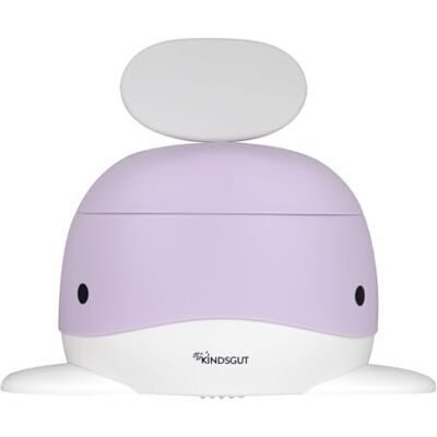 Kindsgut Babypotje, kinderpotje en kindertoilet, lila Walvis toiletpot voor zindelijkheidstraining, antislip, met rugleuning en afneembare houder, gemakkelijk te reinigen Kindsgut Babypotje, kinderpotje en kindertoilet, lila Walvis toiletpot voor zindelijkheidstraining, antislip, met rugleuning en afneembare houder, gemakkelijk te reinigen